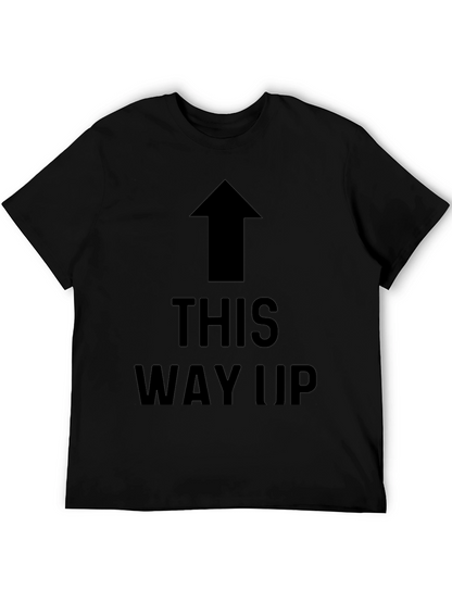 Camiseta Negra con Flecha THIS WAY UP