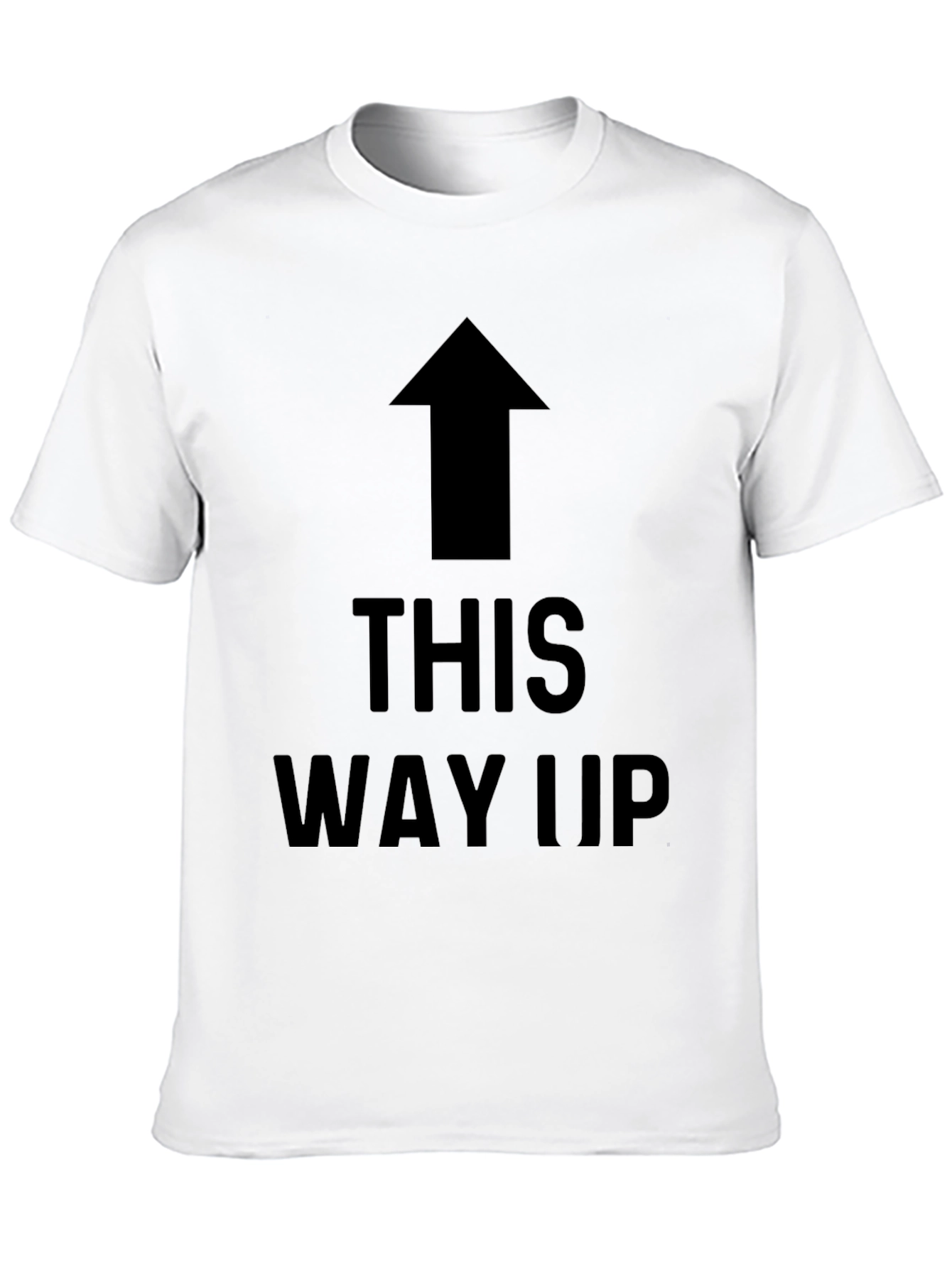 Camiseta Negra con Flecha THIS WAY UP