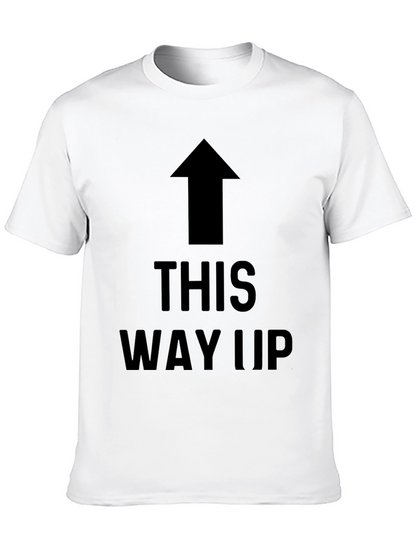 Camiseta Negra con Flecha THIS WAY UP