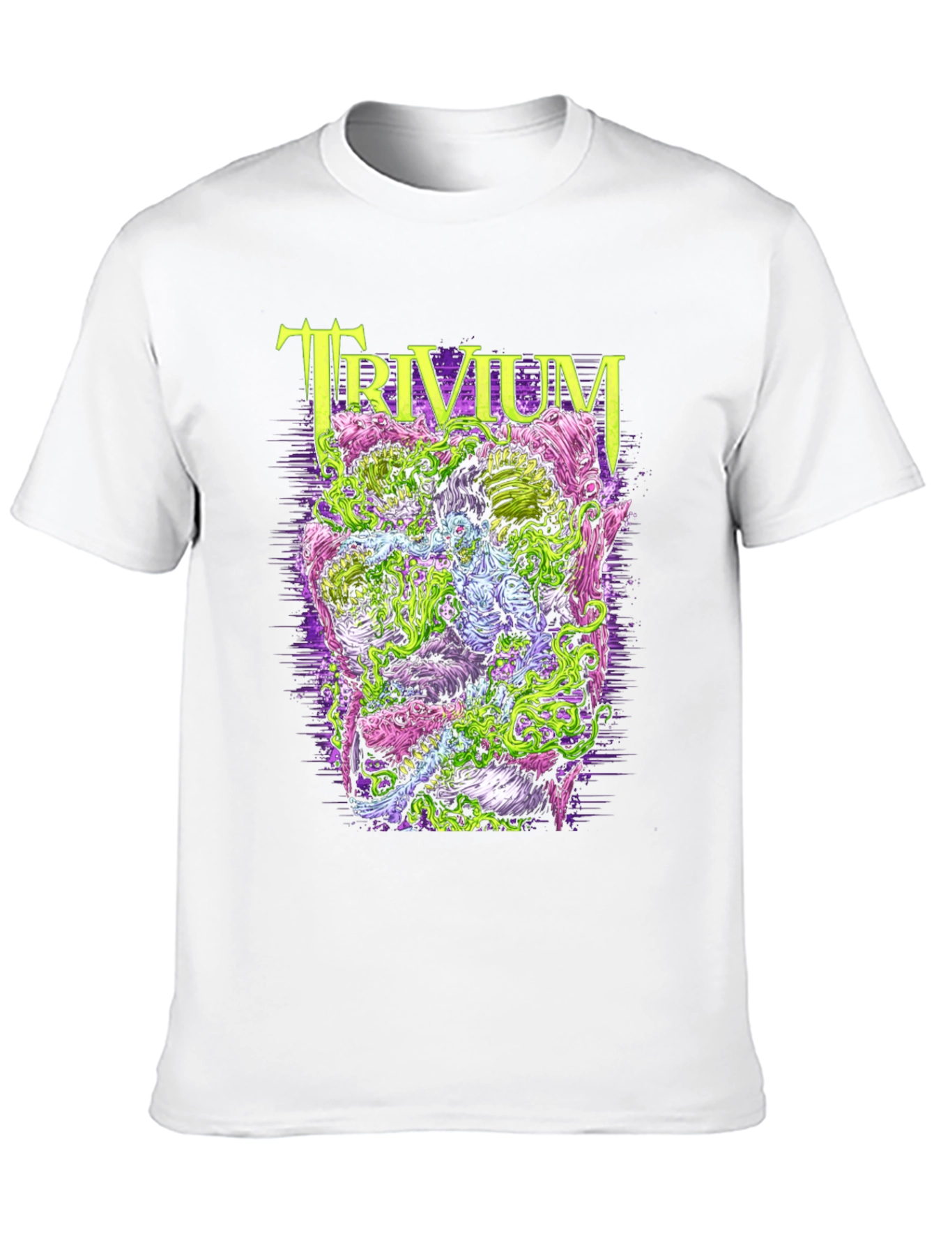 Camiseta Negra Trivium Diseño Artístico Único