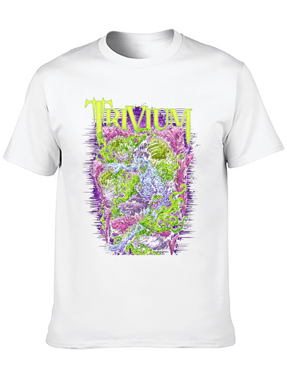 Camiseta Negra Trivium Diseño Artístico Único