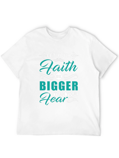 Camiseta Negra con Diseño Inspirador Fe