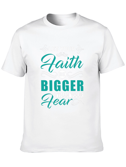 Camiseta Negra con Diseño Inspirador Fe