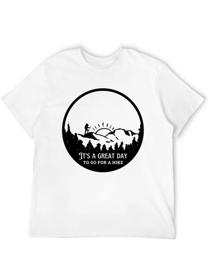 Camiseta Negra Diseño Aventura Senderismo