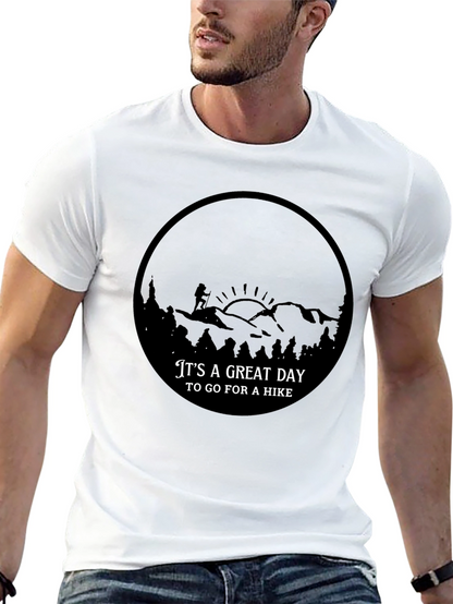 Camiseta Negra Diseño Aventura Senderismo