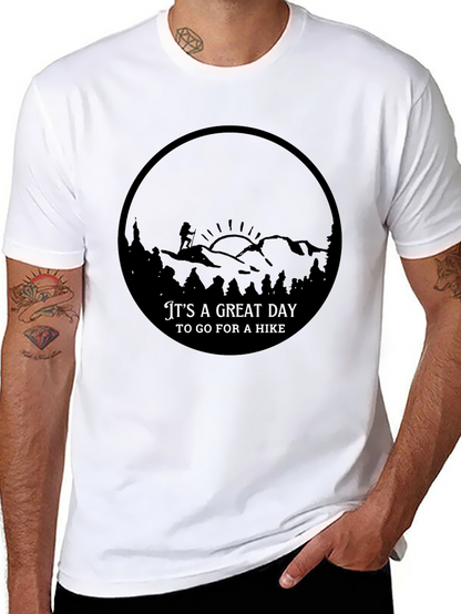 Camiseta Negra Diseño Aventura Senderismo