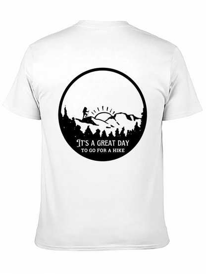 Camiseta Negra Diseño Aventura Senderismo