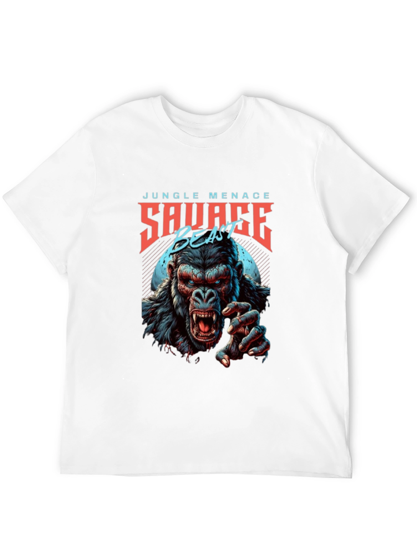 Camiseta Hombre Diseño Gorila Salvaje