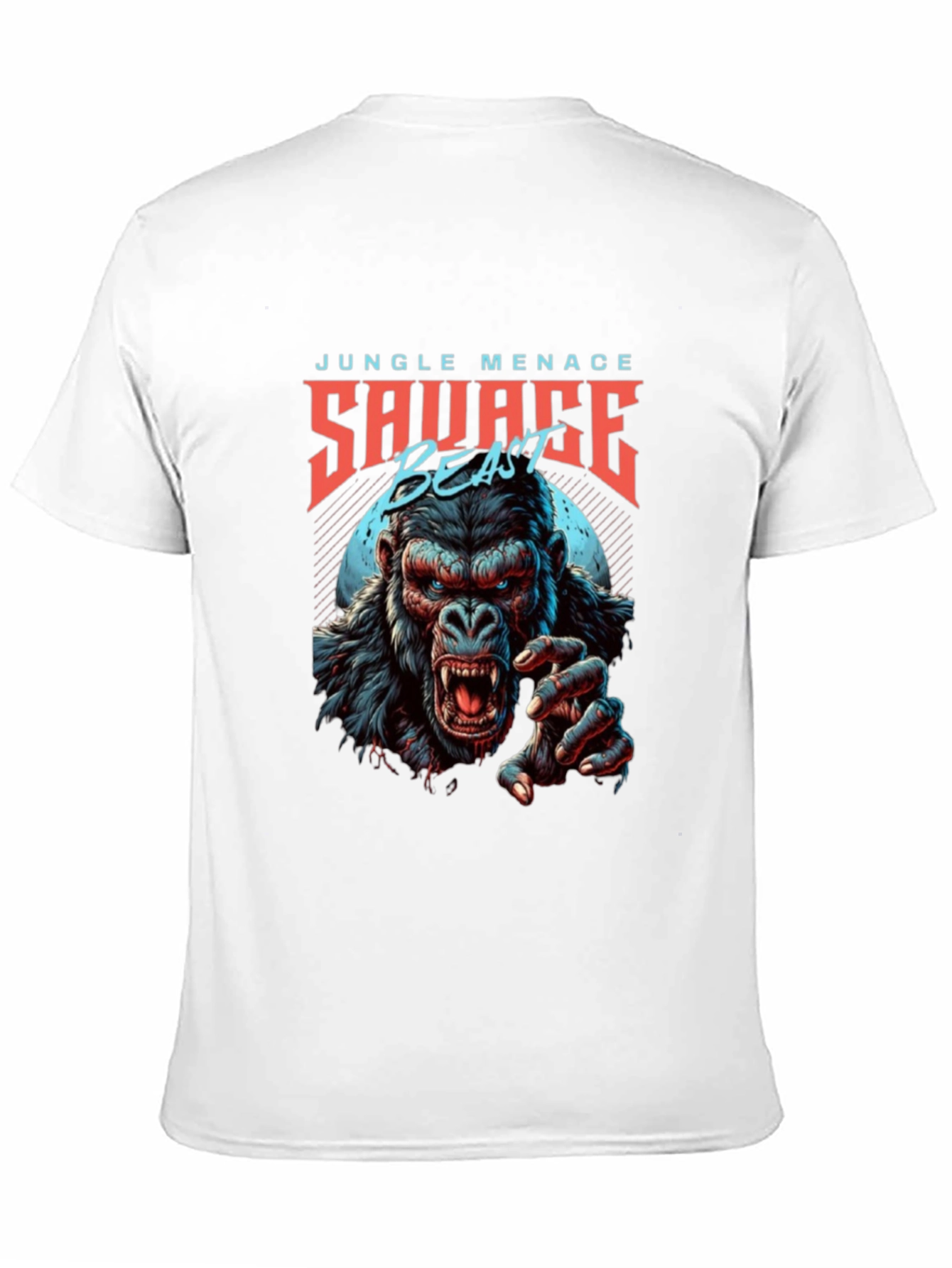 Camiseta Hombre Diseño Gorila Salvaje