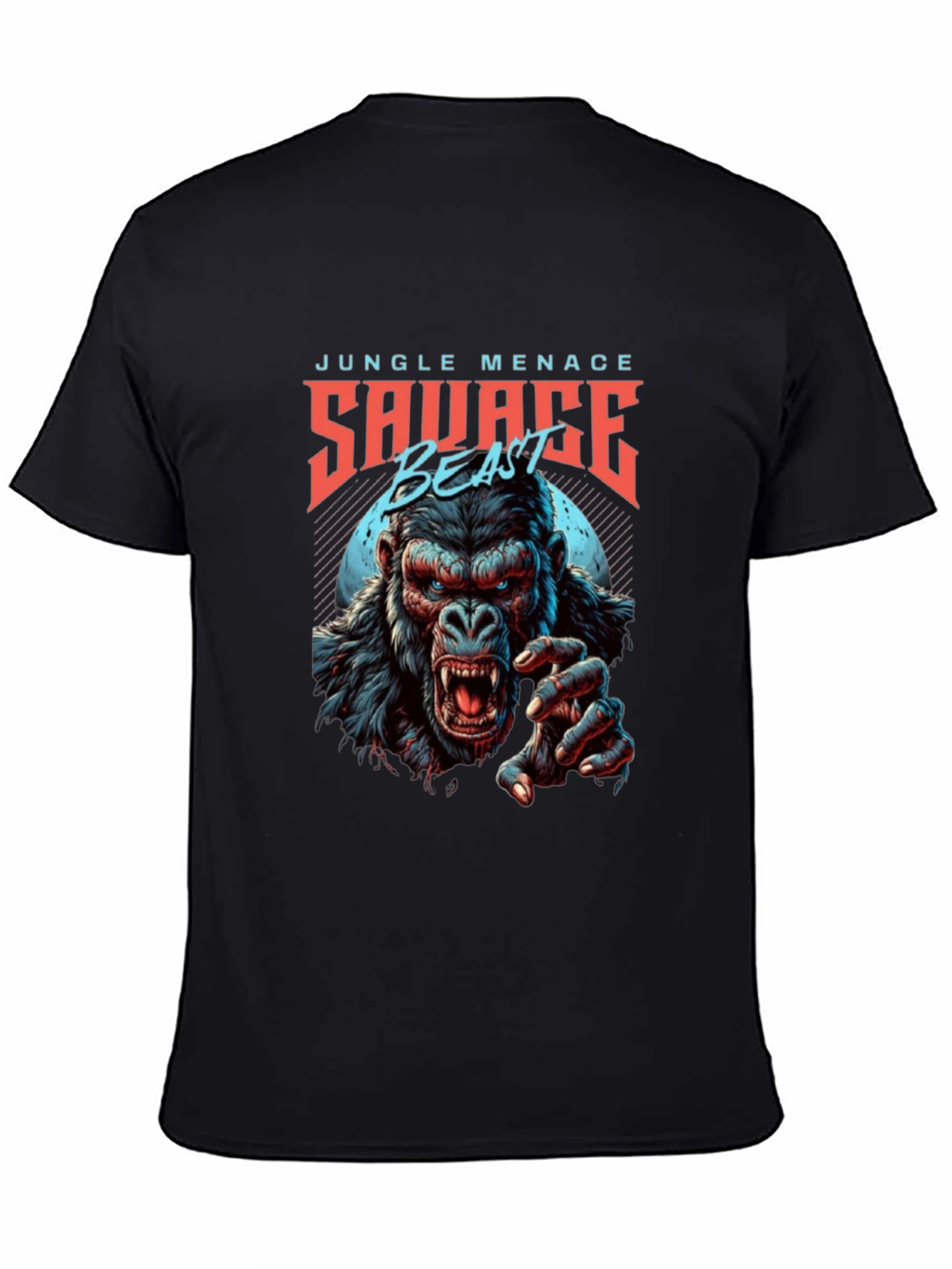 Camiseta Hombre Diseño Gorila Salvaje