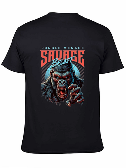 Camiseta Hombre Diseño Gorila Salvaje