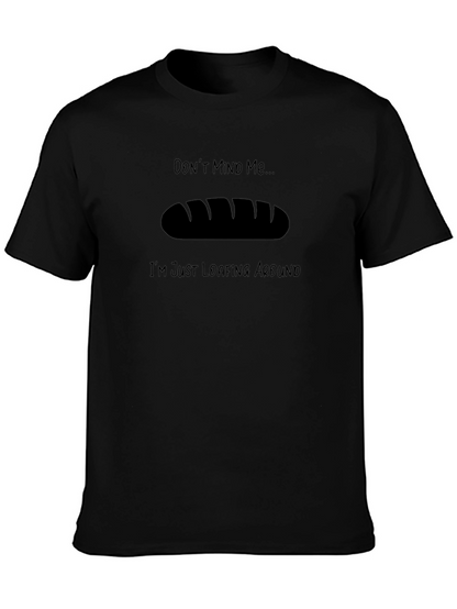 Camiseta Negra: Pan de Masa Madre - Loafing Around