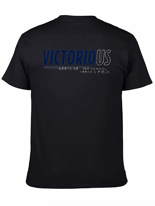 Camiseta Negra Victorious Wests DE High School Track & Field