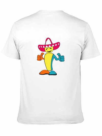 Camiseta Negra con Diseño Mexicano Alegre