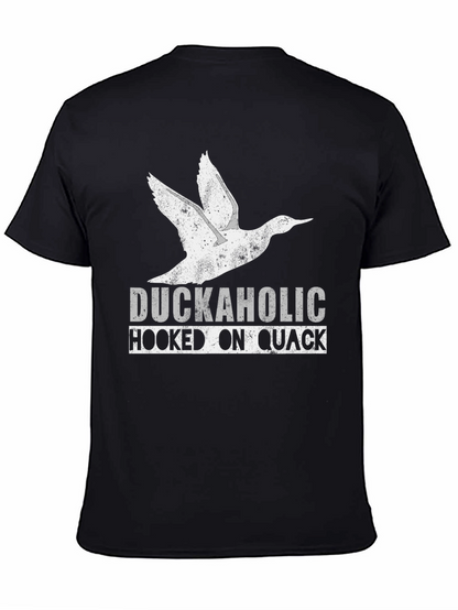 Camiseta Negra Duckaholic Hooked on Quack
