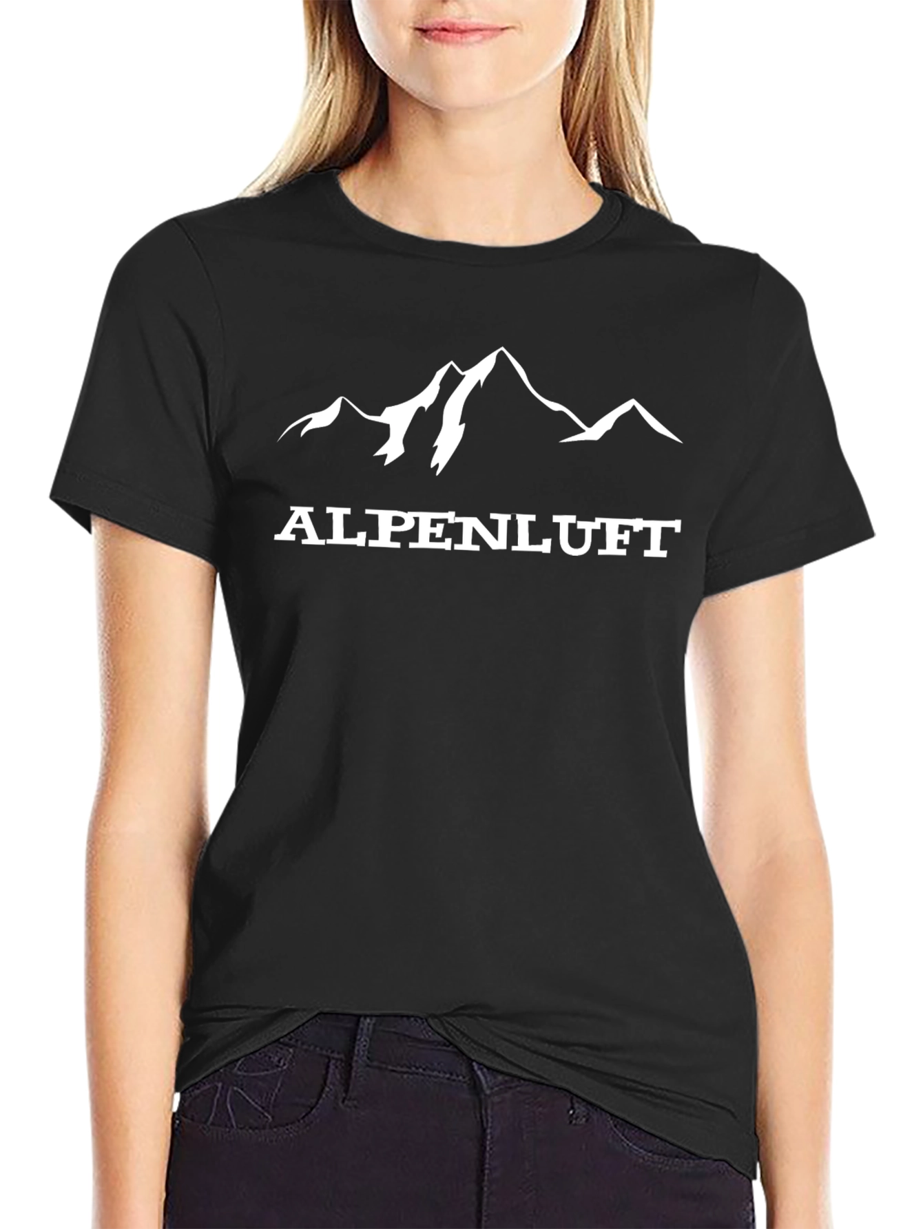 Camiseta Negra Alpenluft Montaña