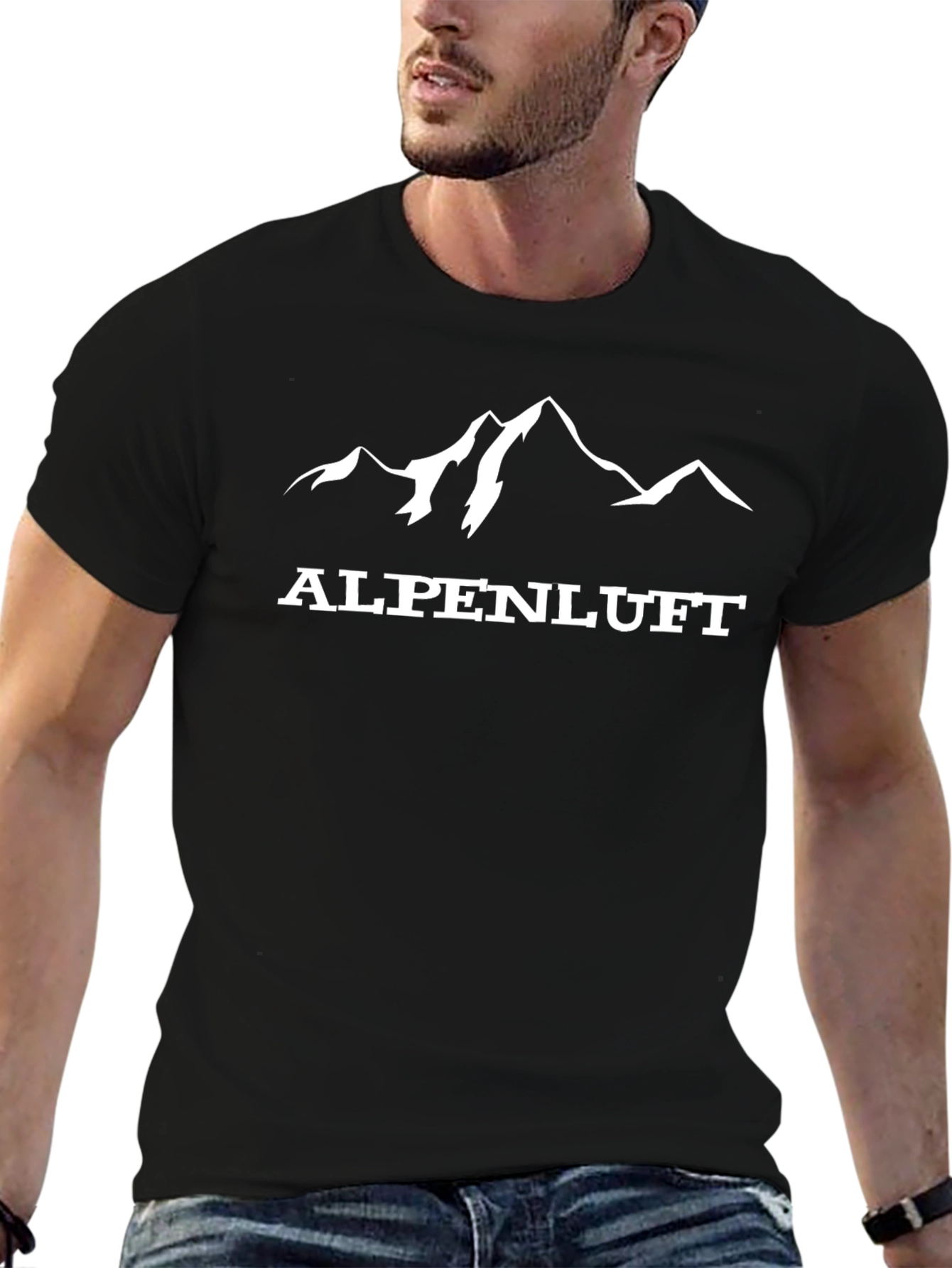 Camiseta Negra Alpenluft Montaña