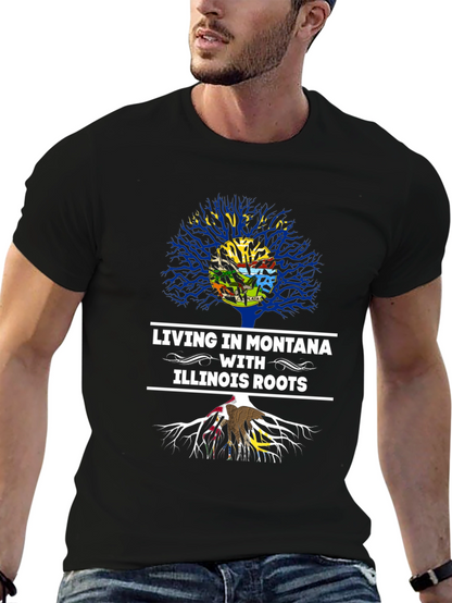 Camiseta Montana & Illinois Roots