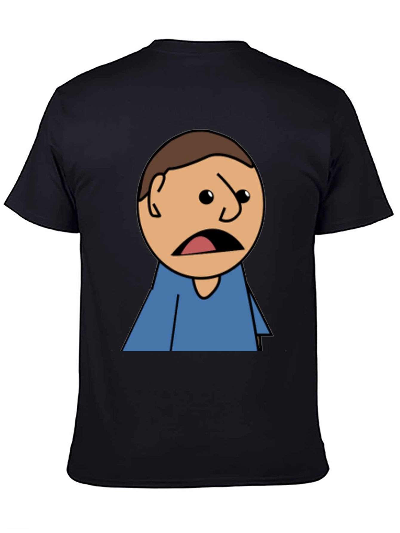 Camiseta Negra con Diseño Gráfico Animado