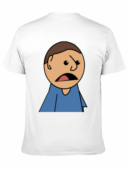 Camiseta Negra con Diseño Gráfico Animado