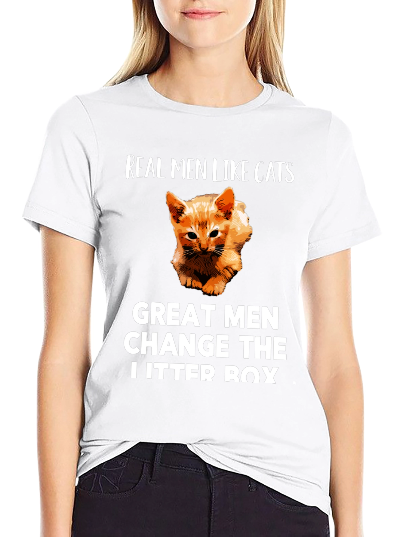 Camiseta Hombre Gatos - Cambia la Arena