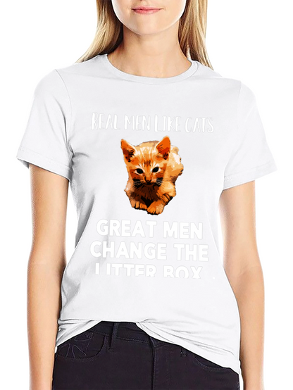Camiseta Hombre Gatos - Cambia la Arena