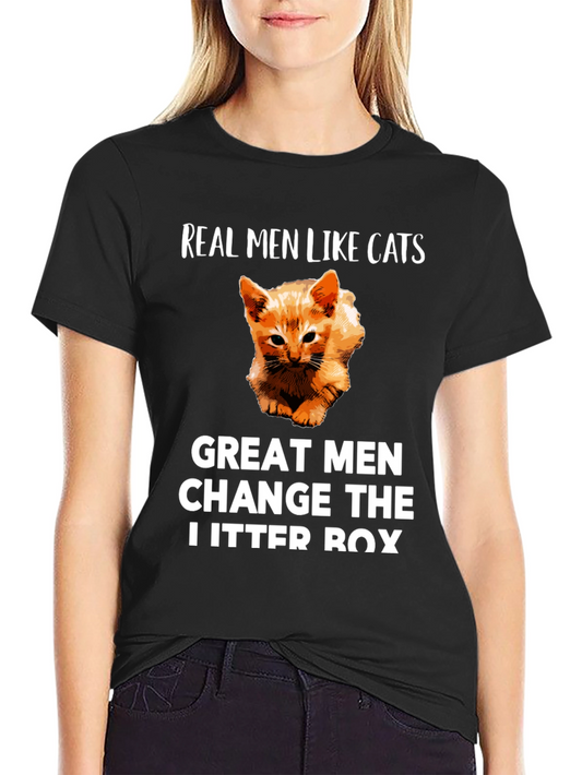 Camiseta Hombre Gatos - Cambia la Arena