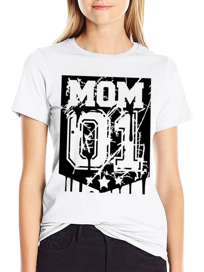Camiseta Negra Mom 01 Estilo Deportivo