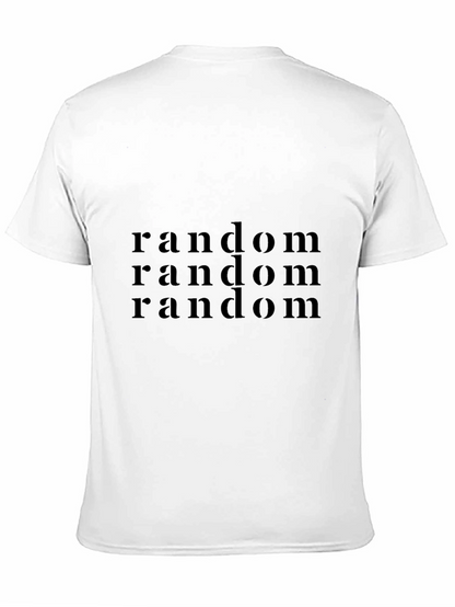 Camiseta Negra Casual - Diseño Random