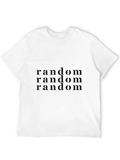 Camiseta Negra Casual - Diseño Random