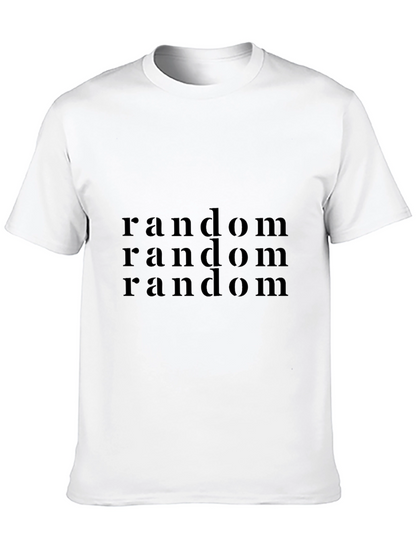 Camiseta Negra Casual - Diseño Random