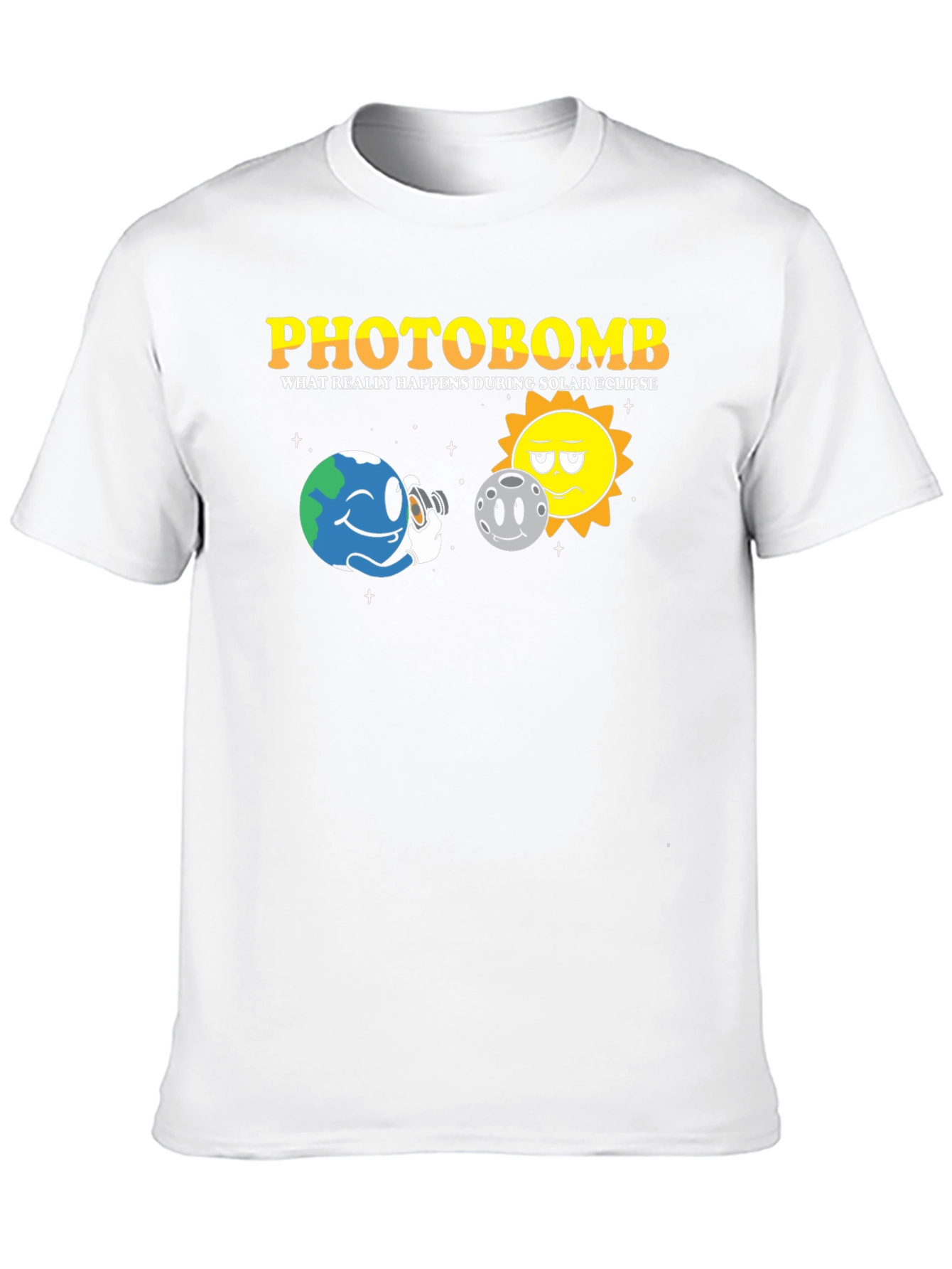 Camiseta Negra Photobomb Eclipse Solar