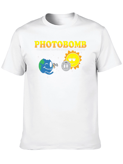 Camiseta Negra Photobomb Eclipse Solar