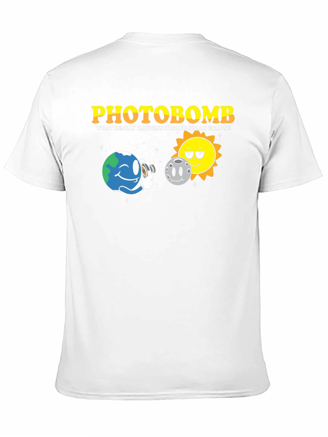Camiseta Negra Photobomb Eclipse Solar