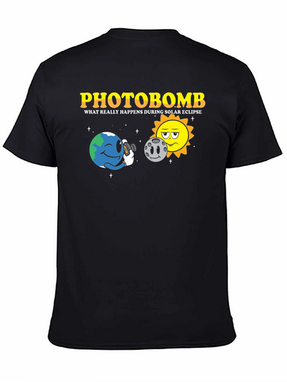 Camiseta Negra Photobomb Eclipse Solar