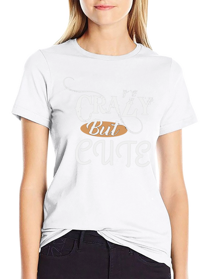 Camiseta Negra: Crazy But Cute