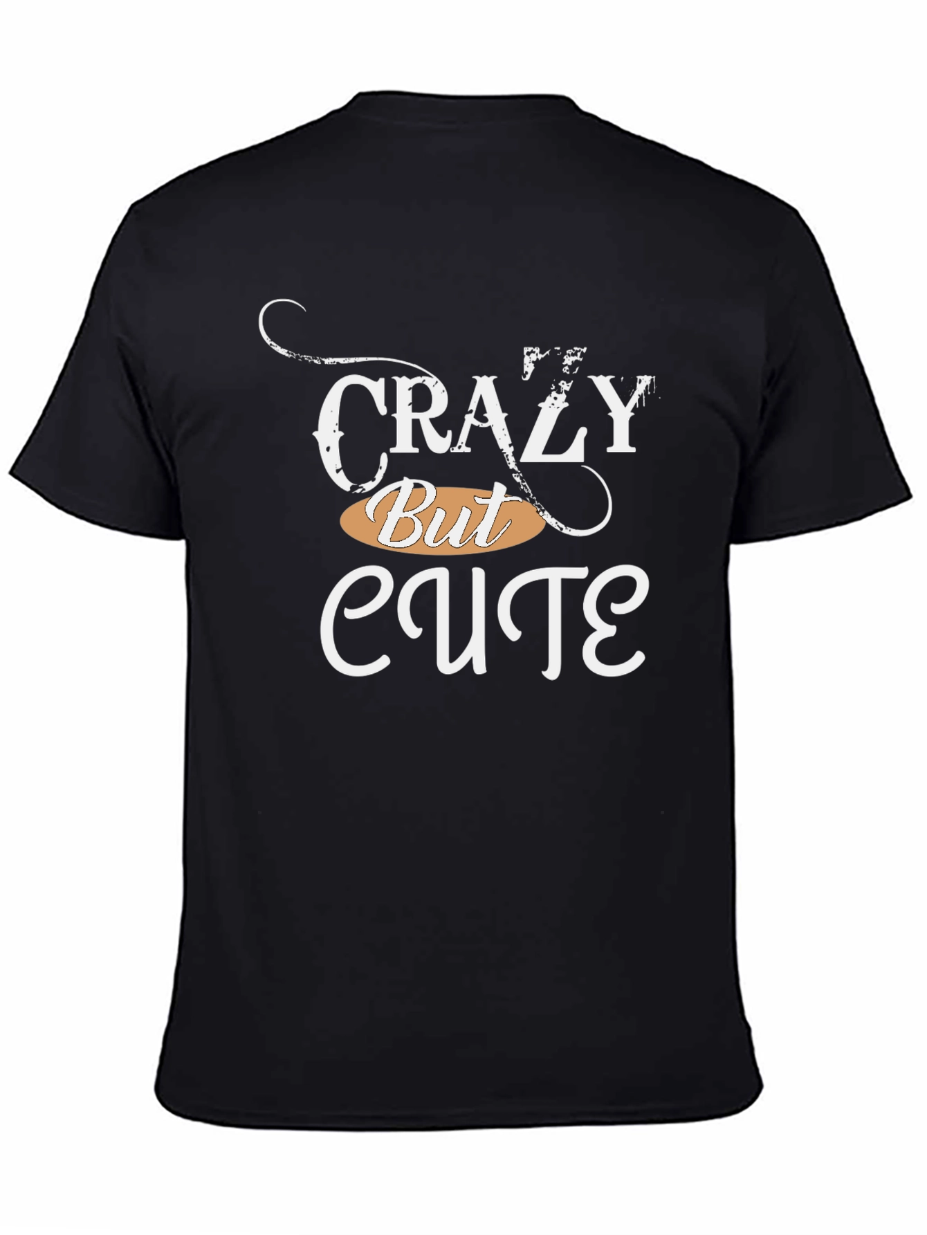 Camiseta Negra: Crazy But Cute