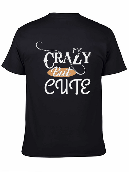 Camiseta Negra: Crazy But Cute