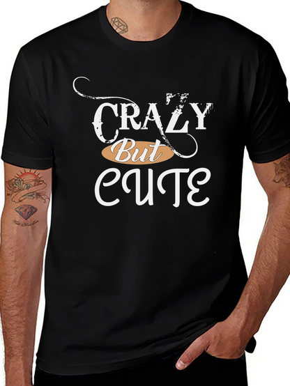 Camiseta Negra: Crazy But Cute
