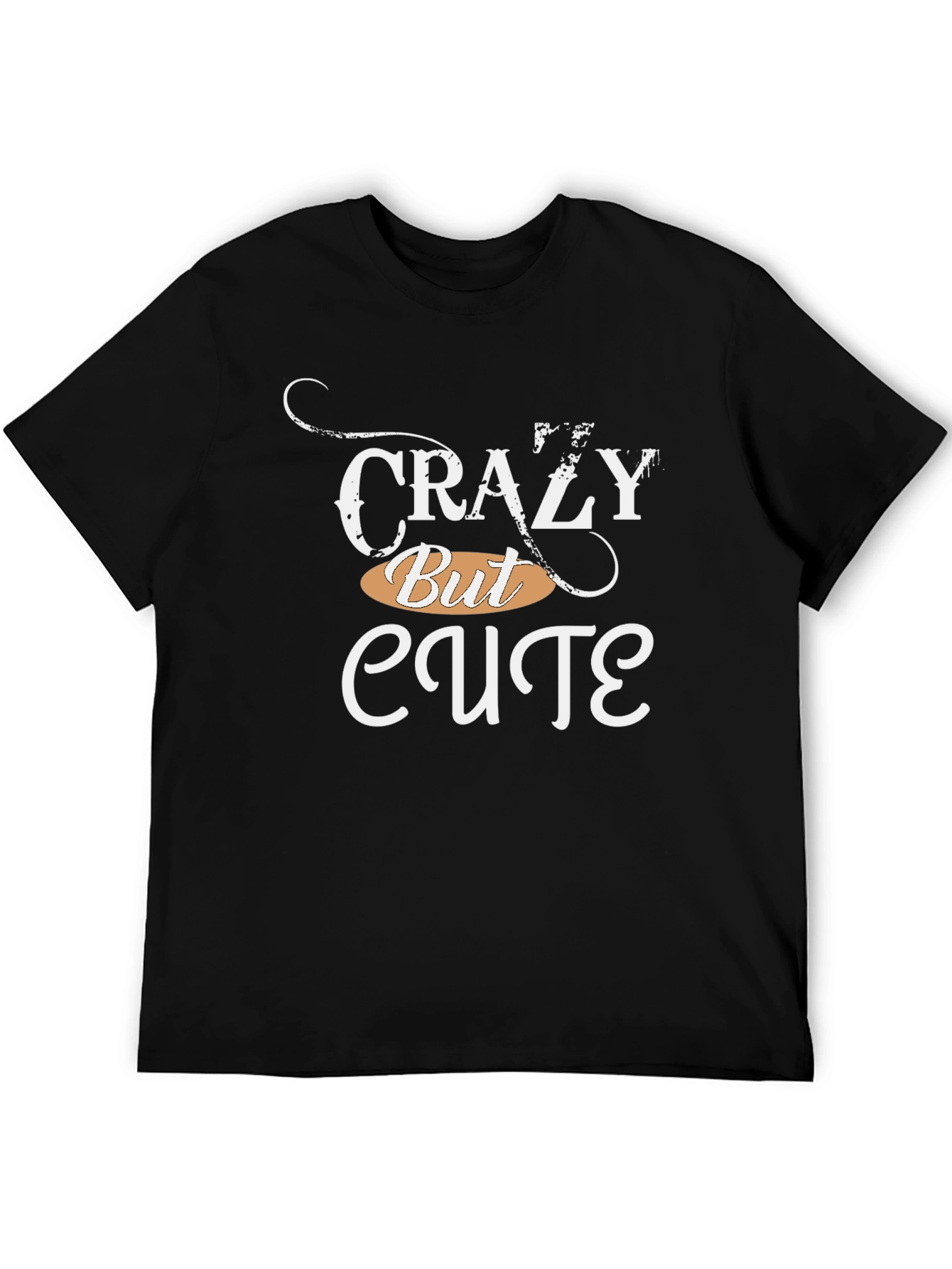 Camiseta Negra: Crazy But Cute