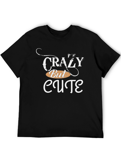 Camiseta Negra: Crazy But Cute