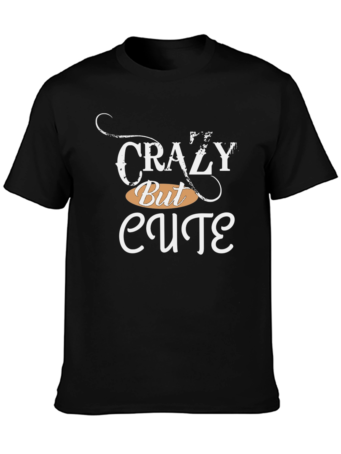 Camiseta Negra: Crazy But Cute