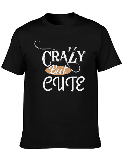Camiseta Negra: Crazy But Cute