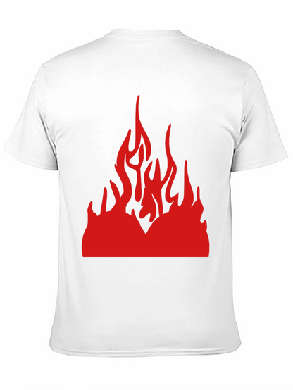 Camiseta Negra con Llamas Rojas