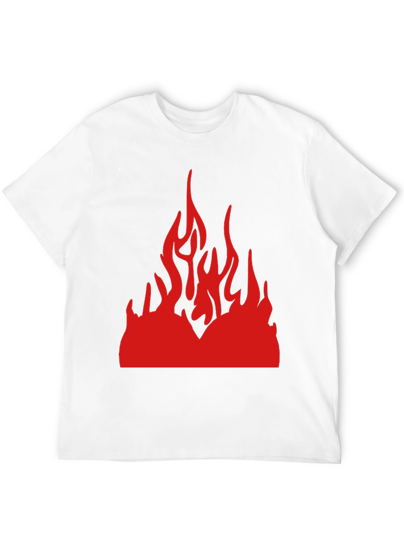 Camiseta Negra con Llamas Rojas