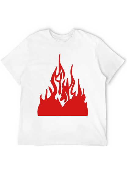 Camiseta Negra con Llamas Rojas