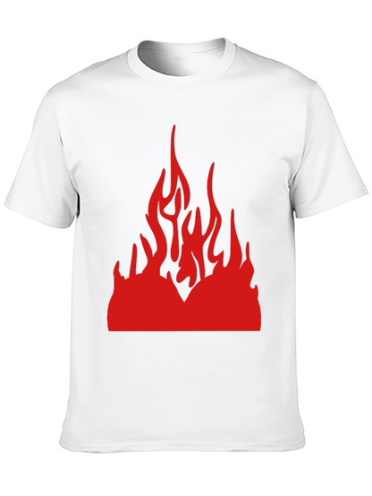 Camiseta Negra con Llamas Rojas