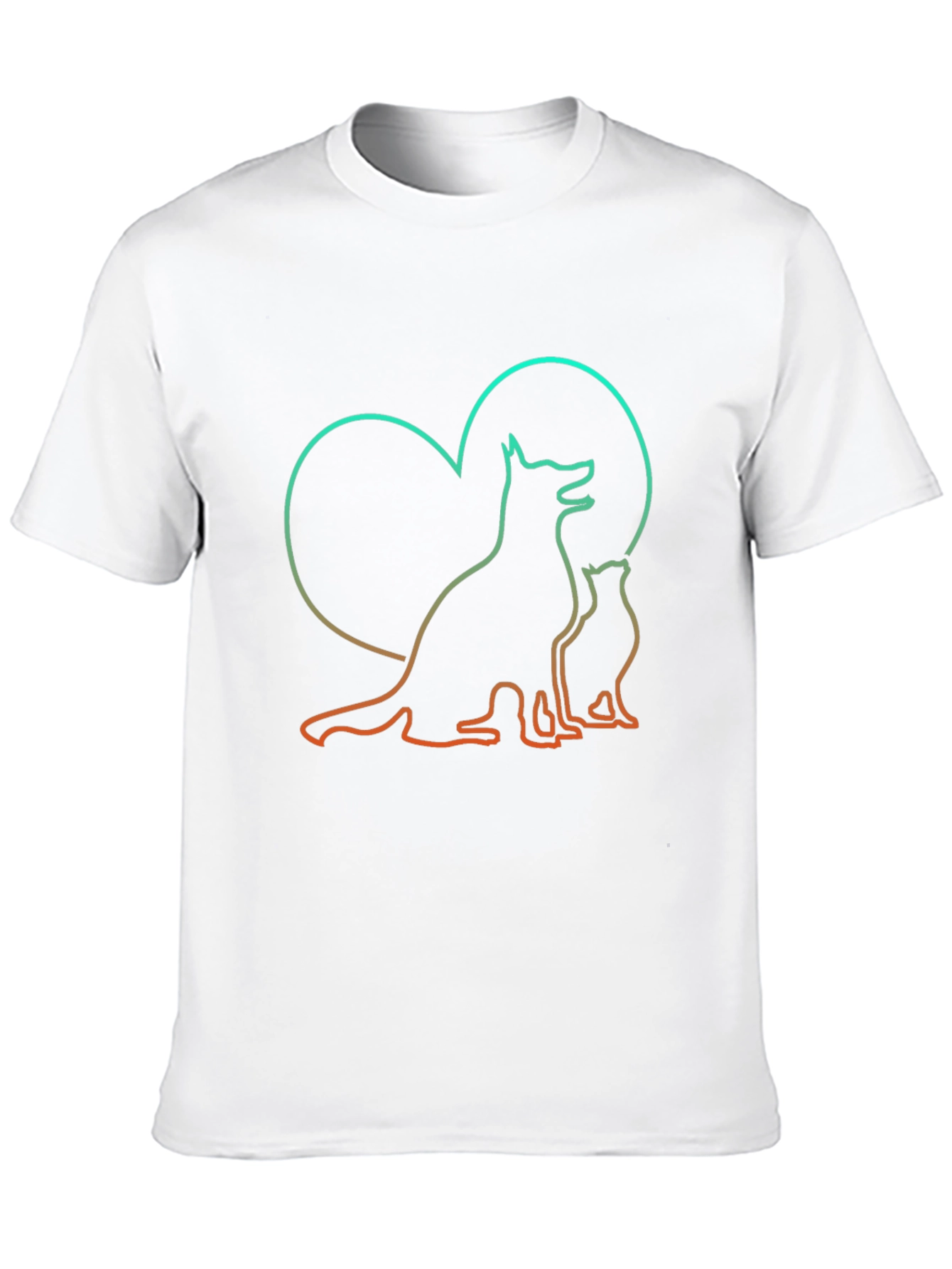 Camiseta Negra Amor Animal