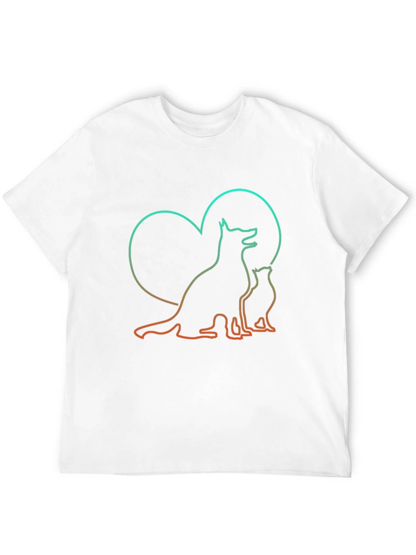 Camiseta Negra Amor Animal