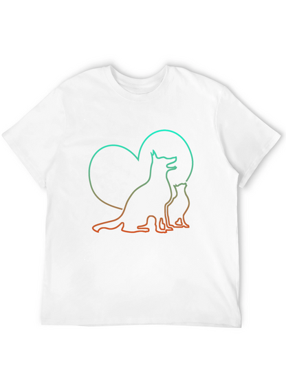 Camiseta Negra Amor Animal